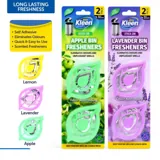 Bin Freshener & Deodoriser (Stick On) 2pk - Scents: Apple, Lavender, Lemon – image 4