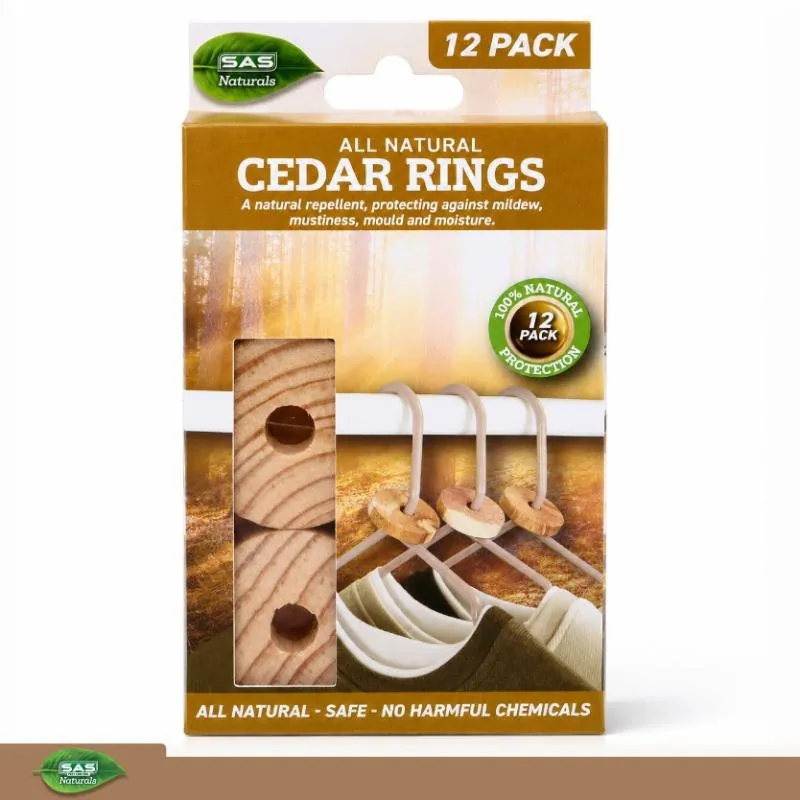 Cedar Rings Natural 12pk 4cm Dia X 1cm Hanger Hole - 10mm Dia – image 4