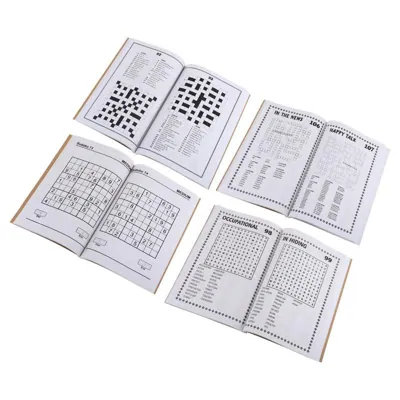 Book Puzzle Book 4 Assorted Covers 160pg A5 Size