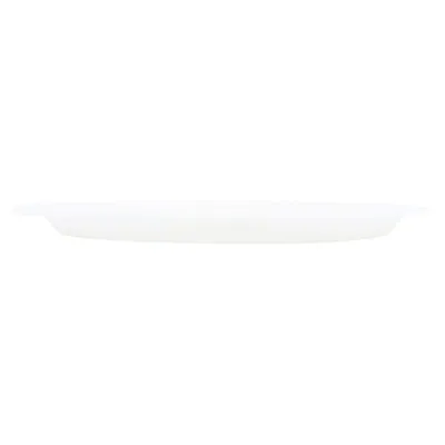 Sugarcane Bagasse Oval Dinner Plates - 19.5cm X 26cm - 50pk Bulk (white)