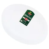 Sugarcane Bagasse Oval Dinner Plates - 19.5cm X 26cm - 50pk Bulk (white) – image 3