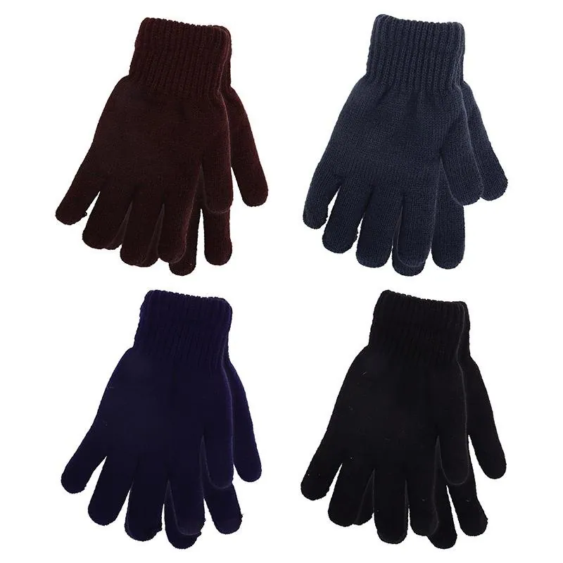 Gloves Mens Heat Control Workwear Thick Thermal Lined Knitted Black, Grey, Navy & Brown – image 2