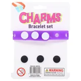 Charm Bracelet Set 4pc Includes: 22.5cm X 1.5cm Bracelet & 4 Charms Assorted Designs – image 3