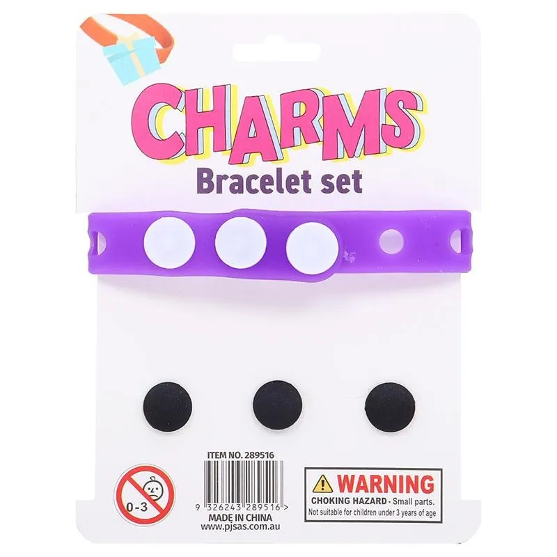 Charm Bracelet Set 4pc Includes: 22.5cm X 1.5cm Bracelet & 4 Charms Assorted Designs – image 3