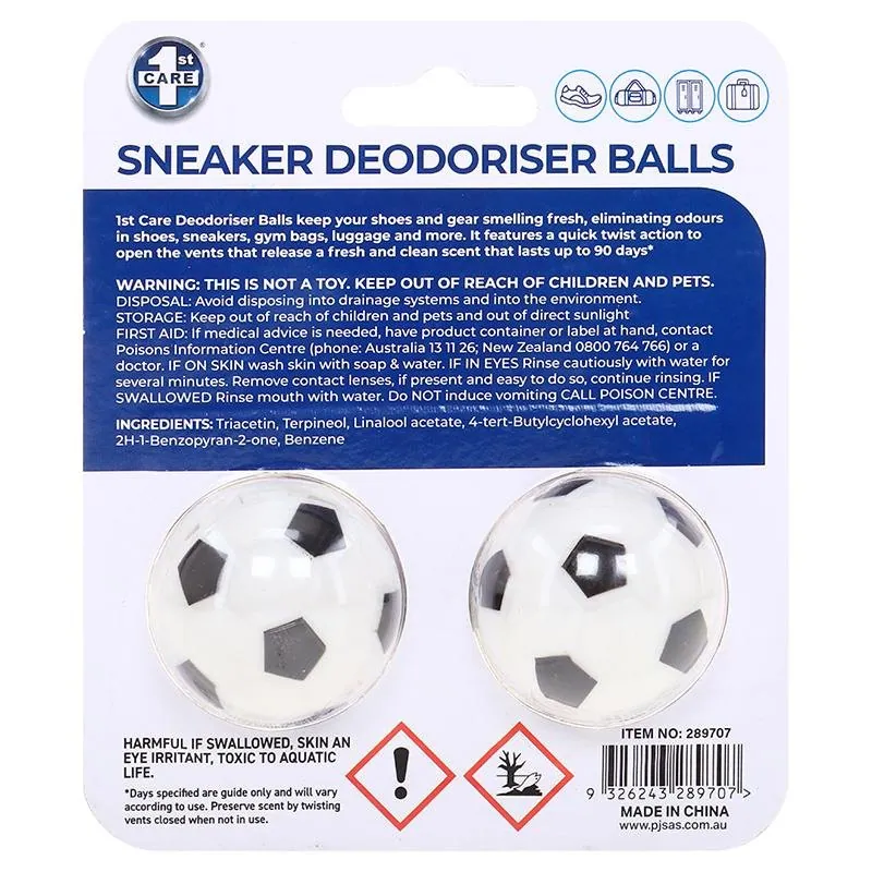 Shoe Deodorising Balls 2pc - Lavender Scented, Soccer Ball Design – image 3