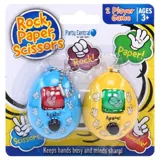 Rock, Scissor, Paper Game Press & Spin 3.5cm X 5cm Blue, Red, Yellow & Green – image 4