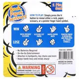 Rock, Scissor, Paper Game Press & Spin 3.5cm X 5cm Blue, Red, Yellow & Green – image 3