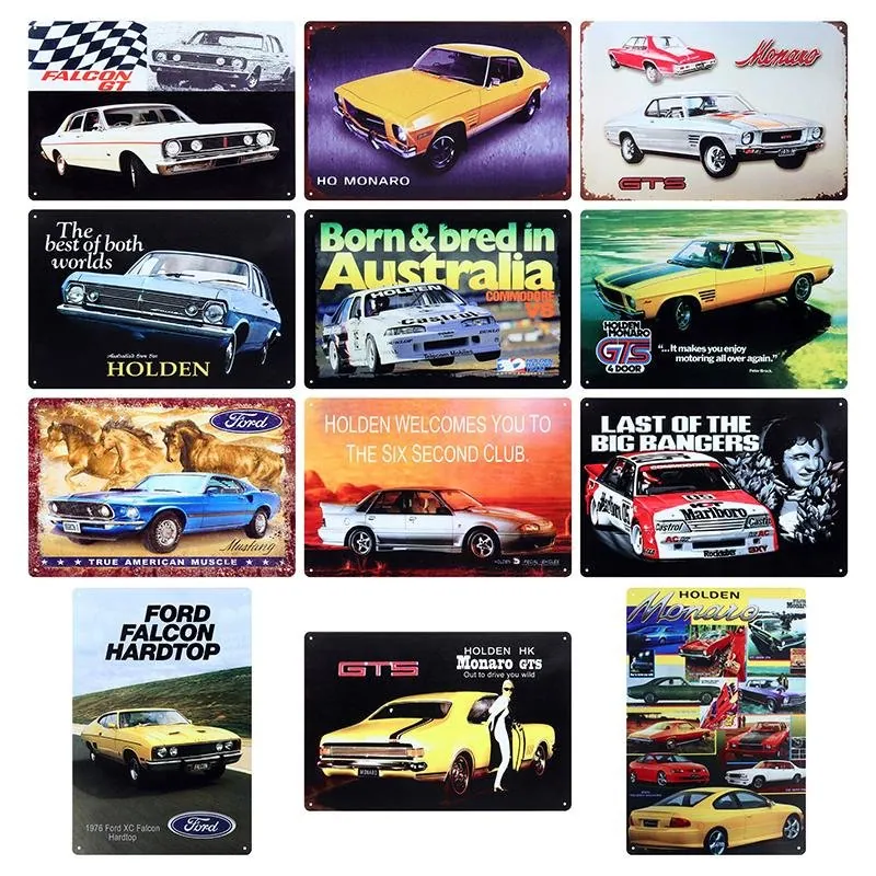 Man Cave Accessories Metal Signs 24 Assorted Designs Cars 20cm X 30cm – image 4