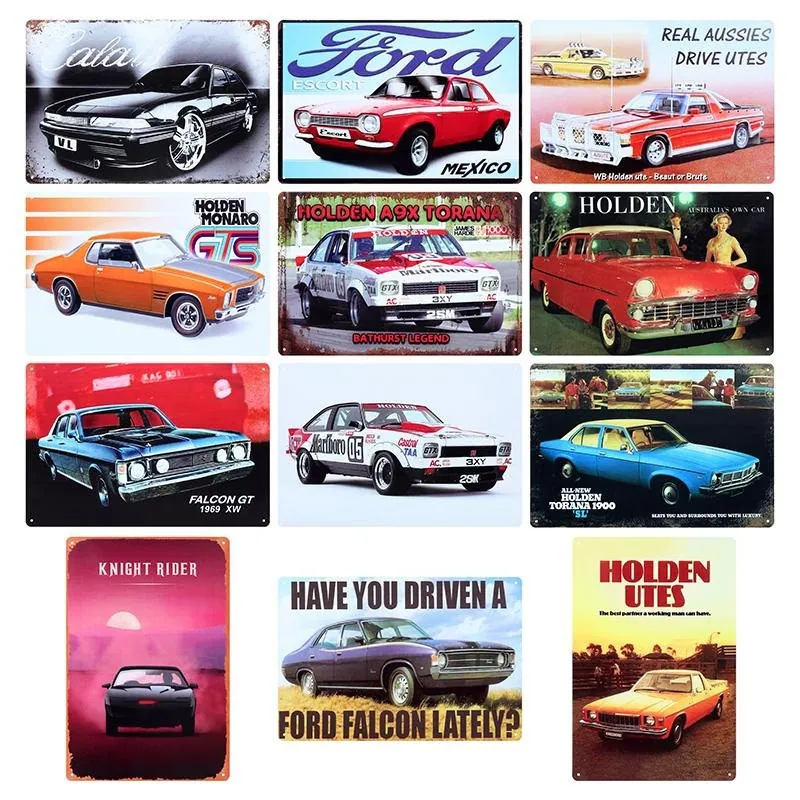 Man Cave Accessories Metal Signs 24 Assorted Designs Cars 20cm X 30cm – image 2
