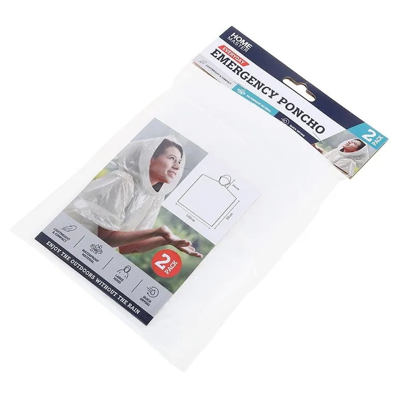 Poncho Clear Emergency 2pk – image 2