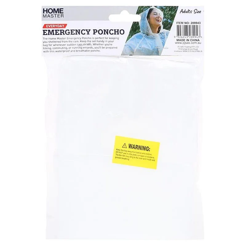 Poncho Clear Emergency 2pk – image 3