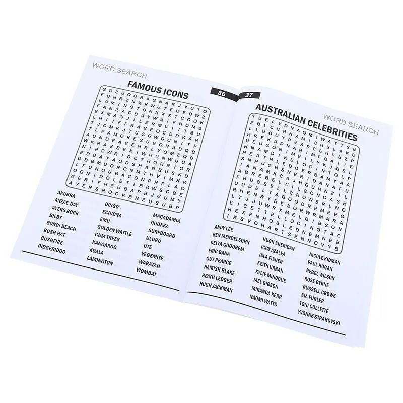 Book Wordsearch Puzzle Australian Theme 270mm X 195mm 48 Page – image 2