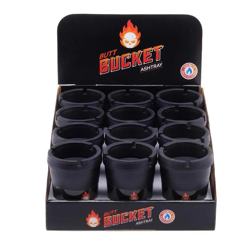 Ashtray Butt Bucket with Removable Lid 11cm X 8cm – image 4