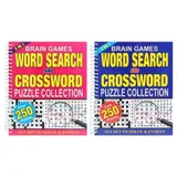 Book Puzzle 2-In-1 Wordsearch & Crossword Spiral 2 Assorted Designs 192 Page, Over 250 Puzzles – image 4