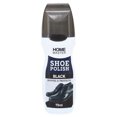 Shoe Polish with Easy Sponge Applicator Black 75ml