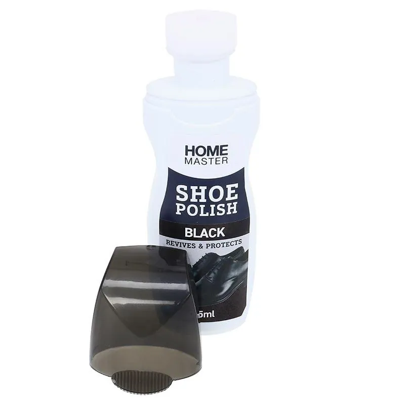 Shoe Polish with Easy Sponge Applicator Black 75ml – image 2