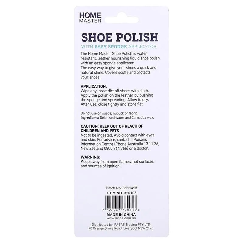 Shoe Polish with Easy Sponge Applicator Black 75ml – image 3