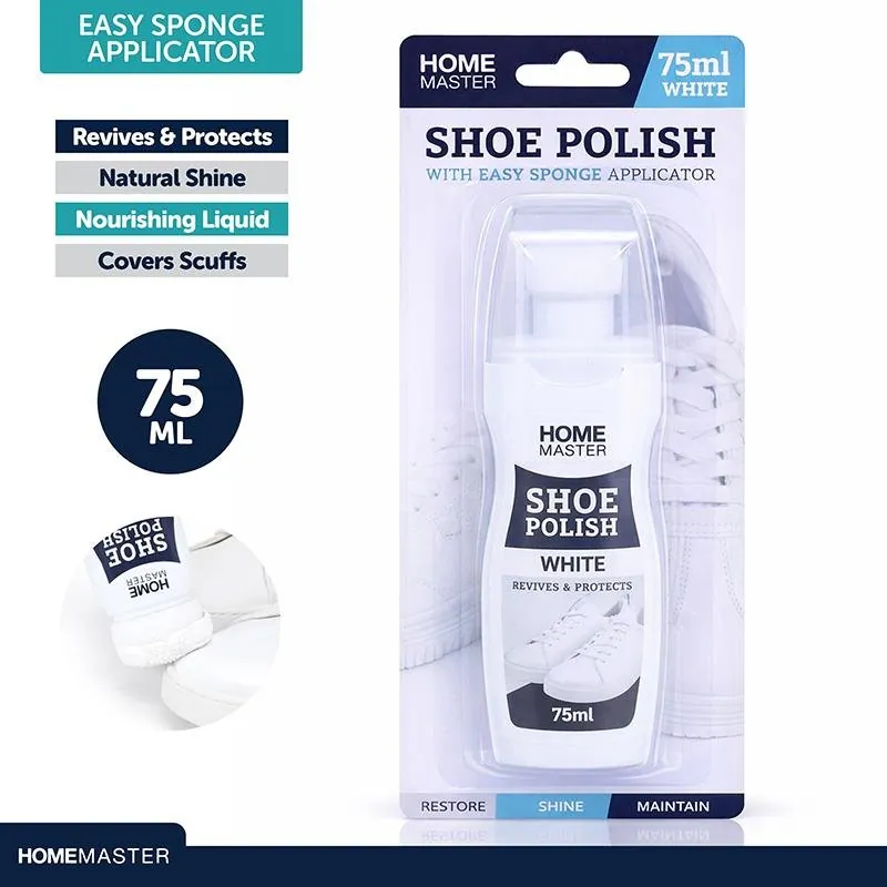 Shoe Polish with Easy Sponge Applicator White 75ml – image 4