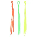 Shoe Laces Flat Fluoro Yellow, Orange & Green Assorted 2 Pair 120cm X 1cm – image 2