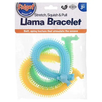Fidget Llama Bracelet - 19.5cm - 3pk - 2 Assorted Colour Packs