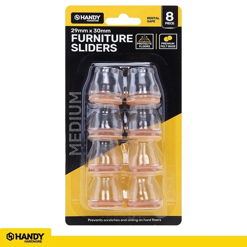 Clear Furniture Sliders Stretchable To Suit Various Furniture Legs 3cm (h) X 2.9cm (w) 8pk – image 4