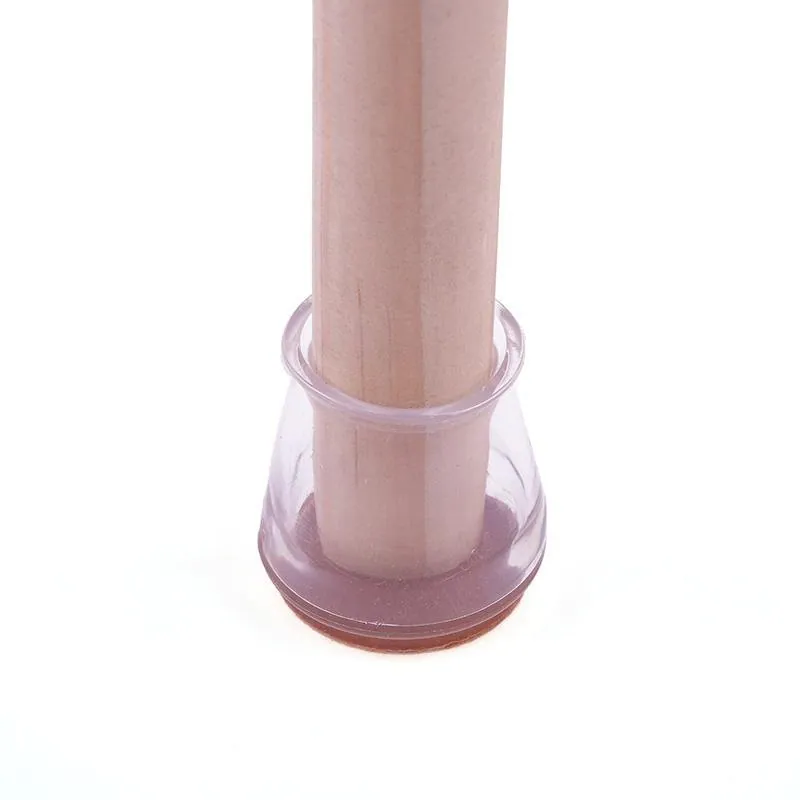 Clear Furniture Sliders Stretchable To Suit Various Furniture Legs 3cm (h) X 2.9cm (w) 8pk – image 2