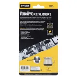 Clear Furniture Sliders Stretchable To Suit Various Furniture Legs 3cm (h) X 2.9cm (w) 8pk – image 3