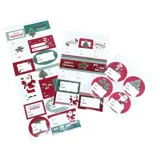 Gift Tag Adhesive Christmas 42pk 13cm X 36cm Includes 3 Sheets (Assorted Designs) – image 1