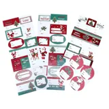 Gift Tag Adhesive Christmas 42pk 13cm X 36cm Includes 3 Sheets (Assorted Designs) – image 2