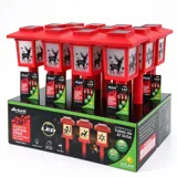 Christmas Stake Light Solar Lantern with Silhouettes 10LED 7.5cm X 7.5cm X 36cm Warm White 1 Function – image 2
