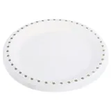 Sugarcane Bagasse Christmas Round Plates Large 18pk Ø23cm Holly Print – image 3