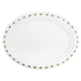 Sugarcane Bagasse Christmas Oval Plates 18pk 26cm X 19.5cm Holly Print – image 1