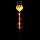 Stake Light Solar Christmas Snowman with Candy Stripe Stake 5LED 11cm X 7.5cm X 47cm Warm White 8 Functions – image 2