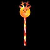 Stake Light Solar Christmas Reindeer with Candy Stripe Stake 5LED 11cm X 7.5cm X 47cm Warm White 8 Functions – image 2