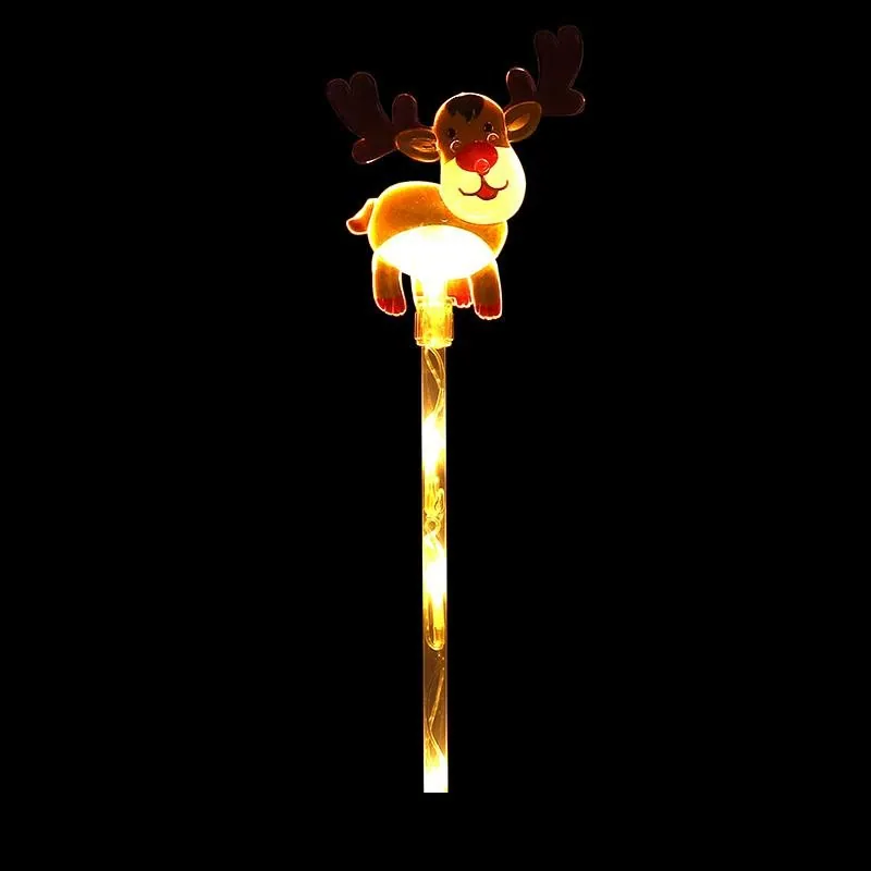 Christmas Stake Light Solar Reindeer Coloured 5LED 10cm X 11cm X 47.5cm Warm White 8 Functions – image 2