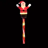 Stake Light Solar Christmas Santa with Candy Stripe Stake 5LED 11cm X 12cm X 48cm Warm White 8 Functions – image 2