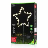 Christmas Stake Light Solar Silhouette Star 20LED 22cm X 25cm X 61cm Warm White 8 Functions – image 3