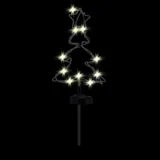 Christmas Stake Light Solar Silhouette Tree 20LED 18cm X 25cm X 64cm Warm White 8 Functions – image 2