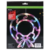 Christmas Decorative Light Battery Operated Window Silhouette with Suction Cup Multi-Colour Present (18cmx19cm), Santa (18cmx20cm), & Wreath (18cmx20cm) Requires – image 3