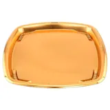 Christmas Tray Square Reusable Plastic Gold 30.5cm X 30.5cm X 3.5cm Includes Clear Lid - Total Height with Lid 5cm – image 2