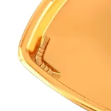 Christmas Tray Square Reusable Plastic Gold 30.5cm X 30.5cm X 3.5cm Includes Clear Lid - Total Height with Lid 5cm – image 3