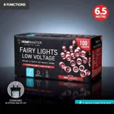 Christmas Fairy Light Low Voltage 100LED 6.5m Total Length Red 8 Function – image 4