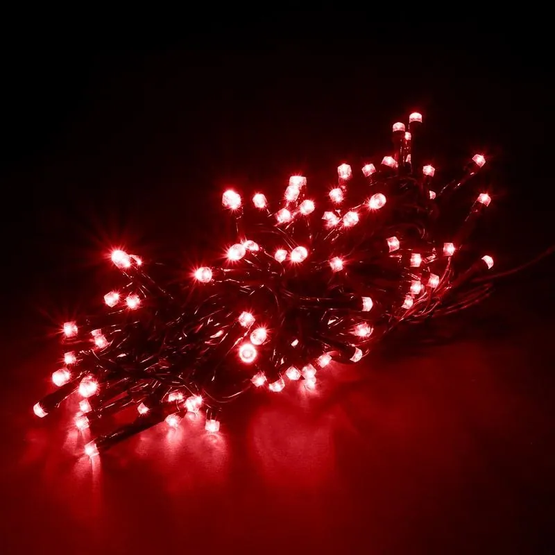 Christmas Fairy Light Low Voltage 100LED 6.5m Total Length Red 8 Function – image 2