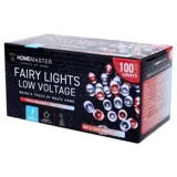 Christmas Fairy Light Low Voltage 100LED 6.5m Total Length Red & Cool White 8 Function – image 3