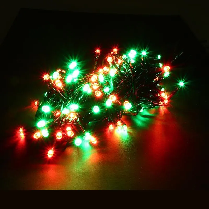 Christmas Fairy Light Low Voltage 200LED 11.5m Total Length Red & Green 8 Function – image 2