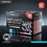 Christmas Fairy Light Low Voltage 200LED 11.5m Total Length Red & Cool White 8 Function – image 4