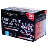Christmas Fairy Light Low Voltage 200LED 11.5m Total Length Red & Cool White 8 Function – image 3