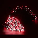 Christmas Fairy Light Solar 200LED 13.5m Total Length Red & Cool White 2 Functions – image 2