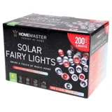 Christmas Fairy Light Solar 200LED 13.5m Total Length Red & Cool White 2 Functions – image 3