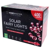 Christmas Fairy Light Solar 400LED 25.5m Total Length Red 2 Functions – image 3